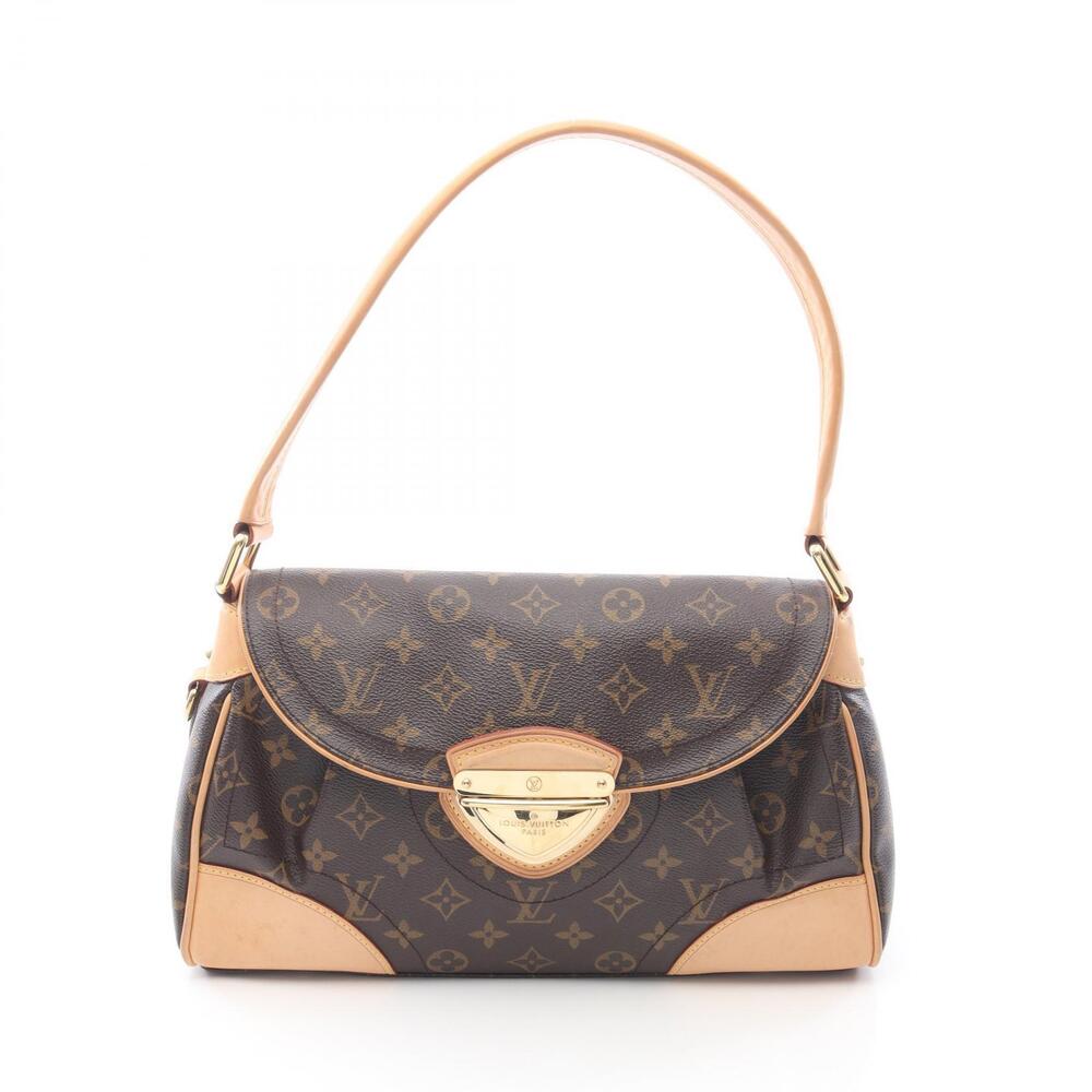 Louis Vuitton Beverly Shoulder Bag Canvas Leather Monogram Brown